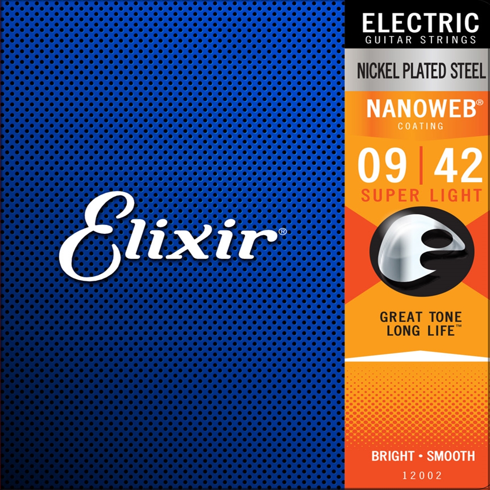 Elixir NANOWEB 0942 Super Light エリクサー コーティングギター弦 12002