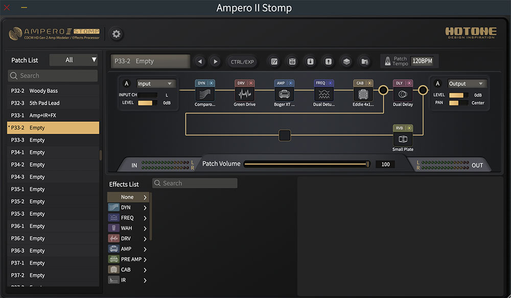 HOTONE AMPERO 2 Stomp アンプシミュレーター だけではないその機能と